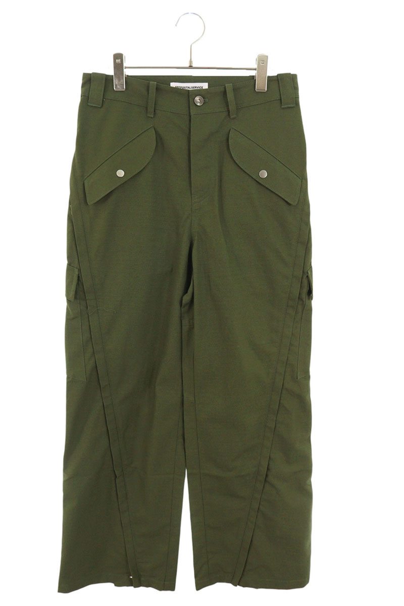 FFF POSTAL SERVICE Olive 3-Way Zip Cargo Trousers Size 30