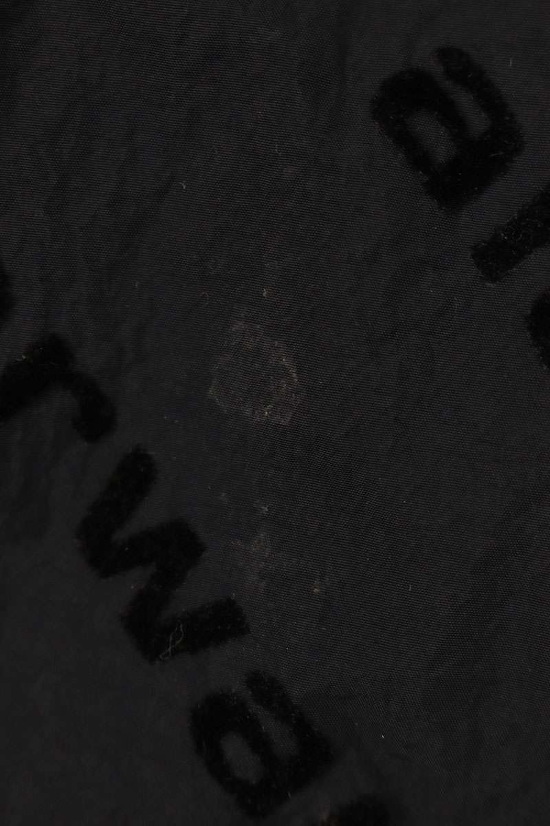 ALEXANDER WANG Black All-Over Logo Nylon Pants Size 28