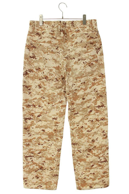 THUG CLUB Beige Camo All-Over Print Trousers Size 32