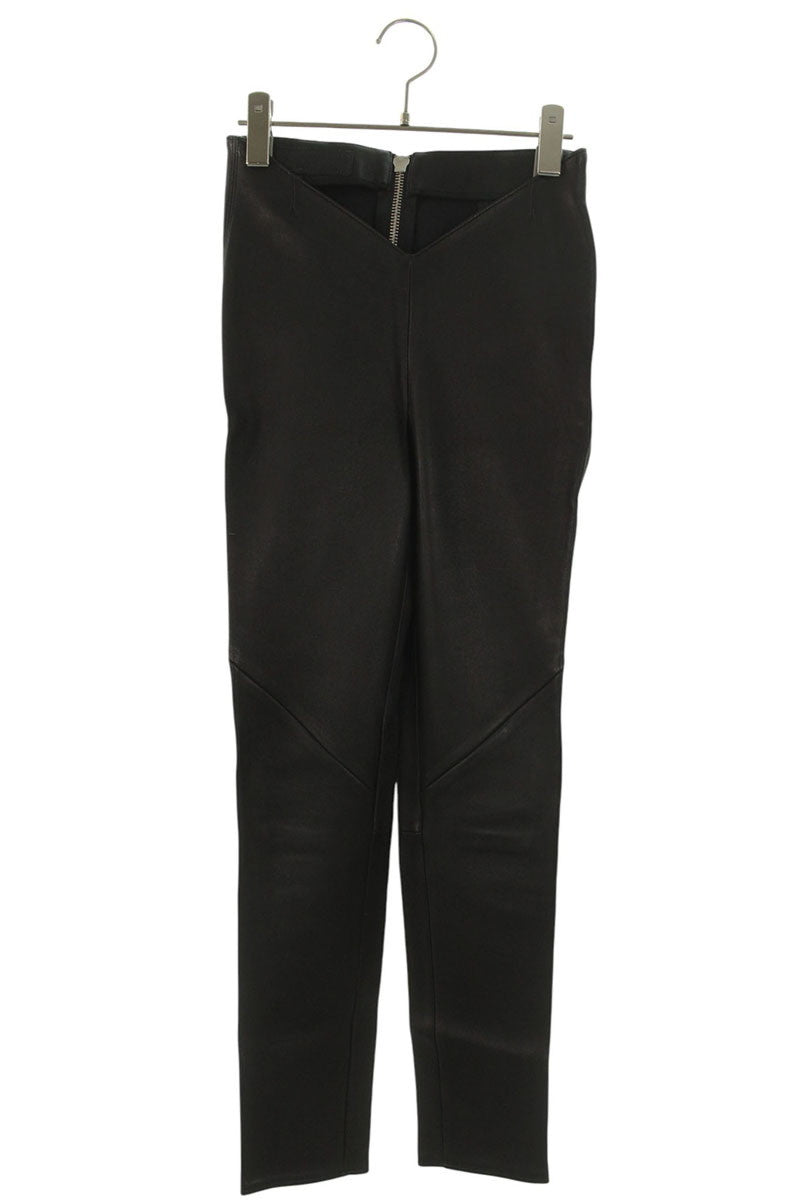 Chrome Hearts Back Dagger Zip Slim Leather Pants Size 32