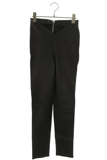 Chrome Hearts Back Dagger Zip Slim Leather Pants Size 32