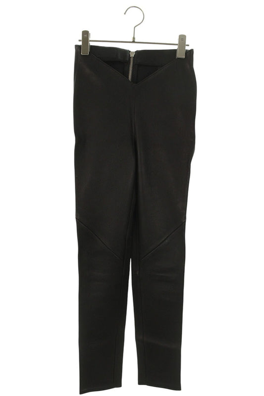 Chrome Hearts Back Dagger Zip Slim Leather Pants Size 32