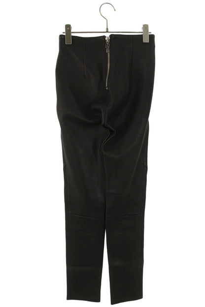 Chrome Hearts Back Dagger Zip Slim Leather Pants Size 32