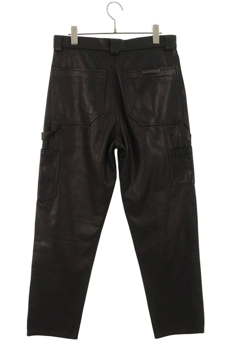 Chrome Hearts CARPENTER LTHR Flare Knee Pants Size 30
