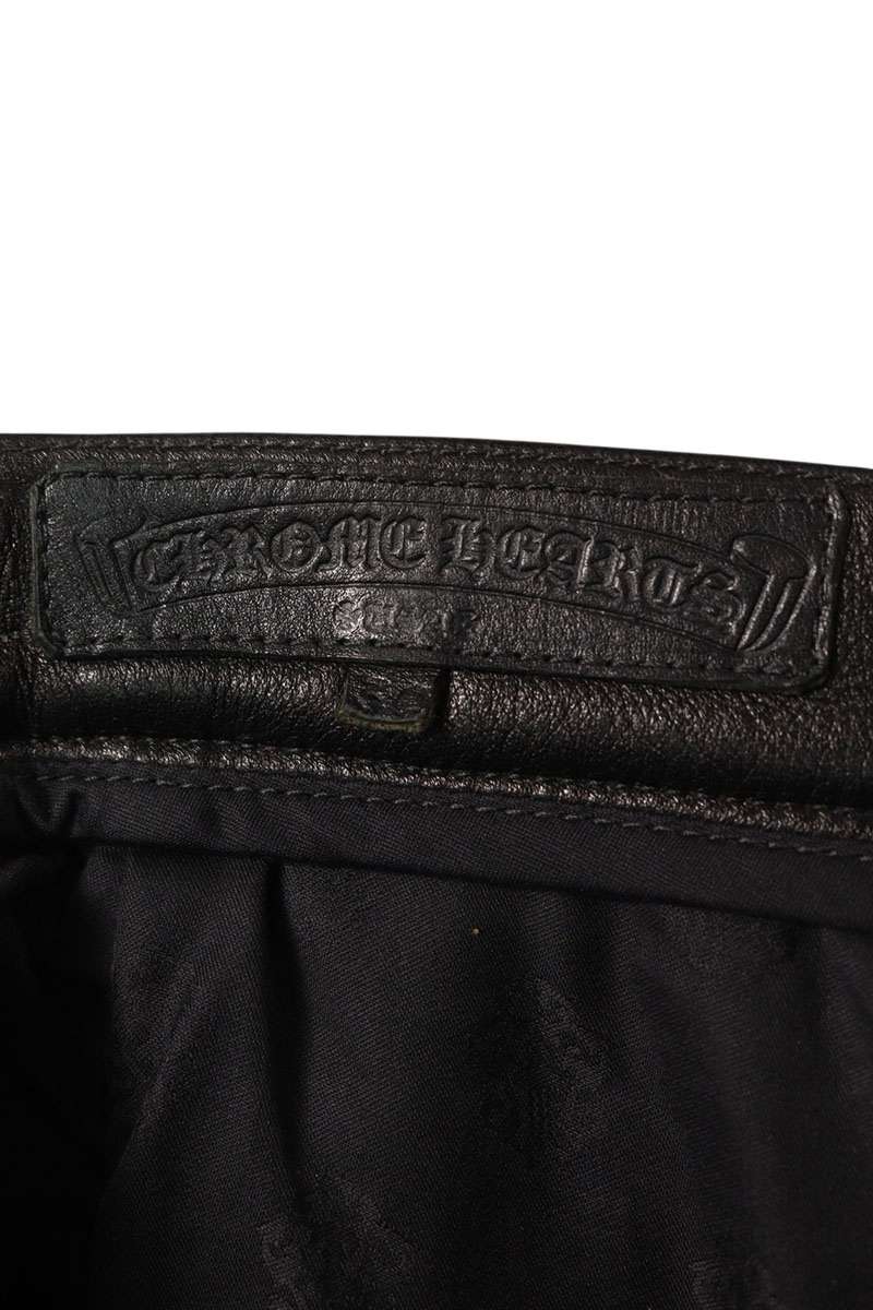 Chrome Hearts CARPENTER LTHR Flare Knee Pants Size 30