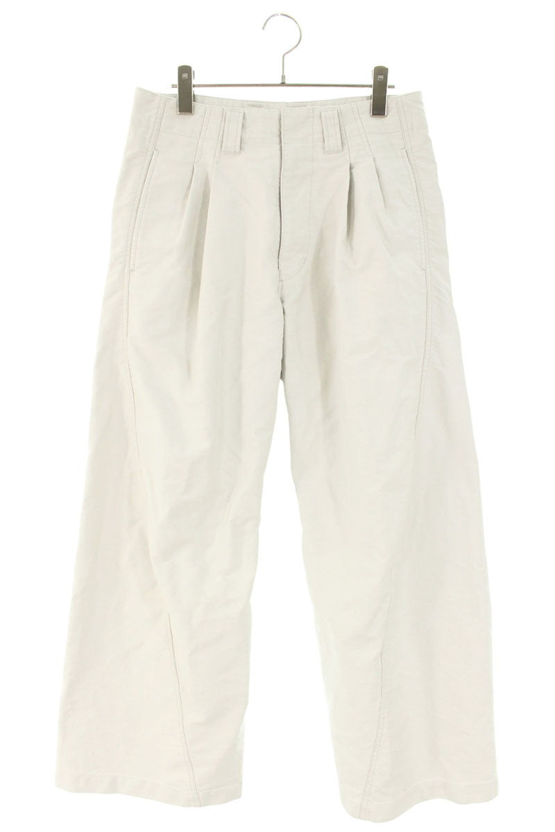 NVRFRGT White Wide Cotton Trousers Size 30