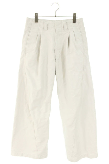 NVRFRGT White Wide Cotton Trousers Size 30