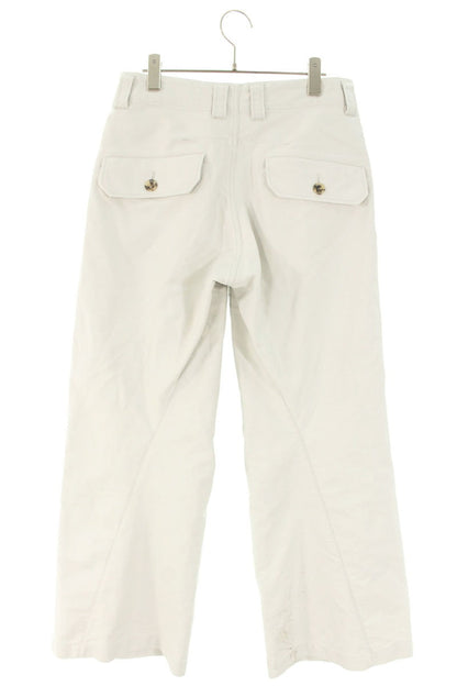 NVRFRGT White Wide Cotton Trousers Size 30