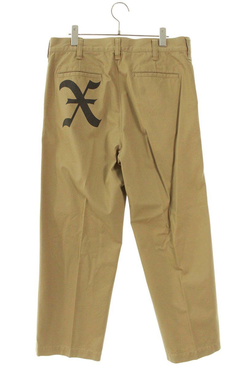GOD SELECTION XXX X Print Chino Pants Brown Size 34