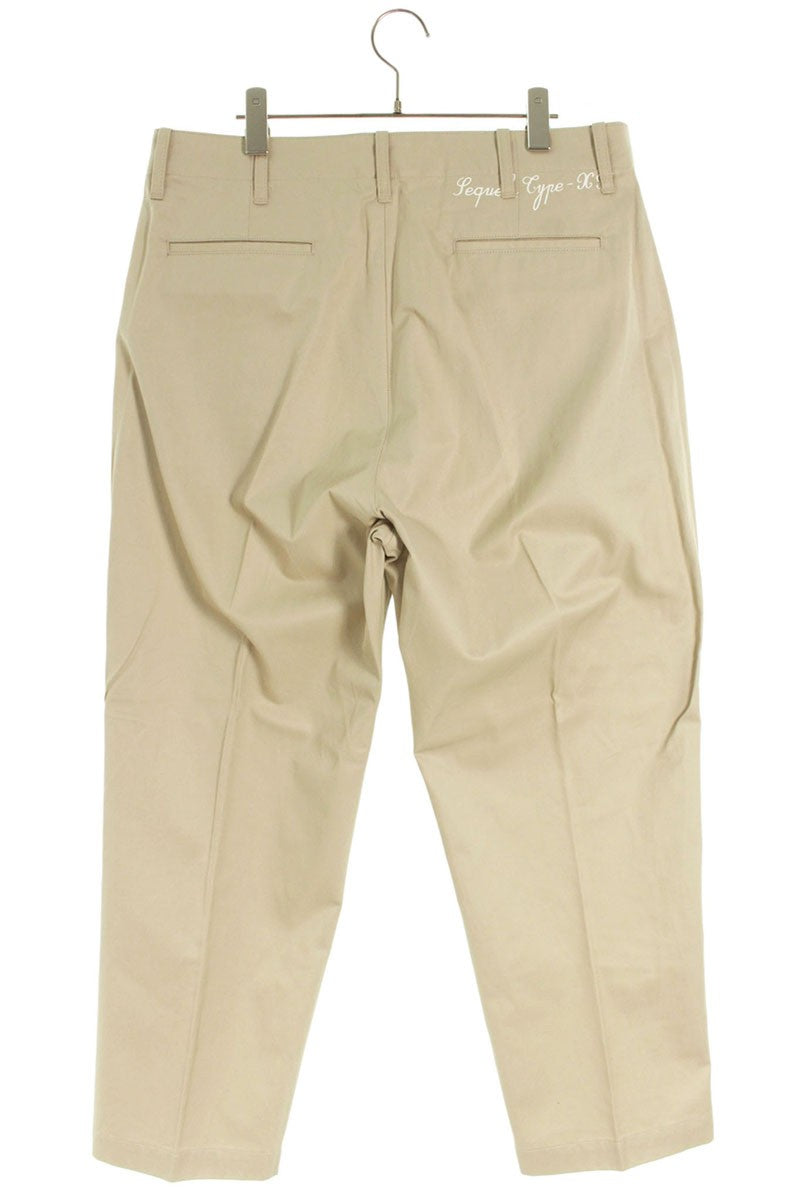 SEQUEL TYPE-XF Logo Print Chino Pants Beige Size 34
