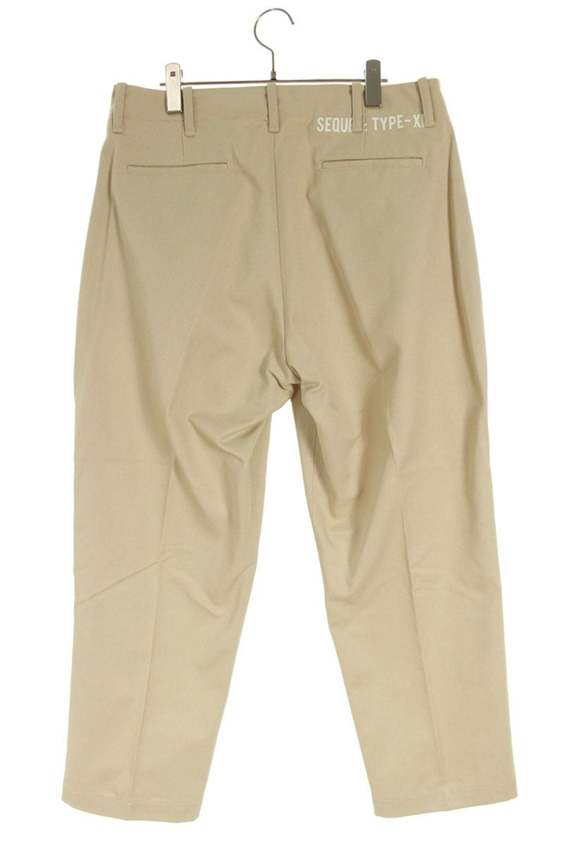 SEQUEL TYPE-XF Logo Print Pants Beige Size 34