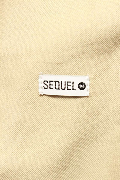 SEQUEL TYPE-F Logo Print Pants Beige Size 34