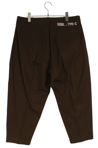 SEQUEL TYPE-CP Logo Print Pants Brown Size 34