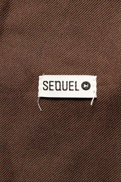 SEQUEL TYPE-CP Logo Print Pants Brown Size 34
