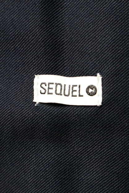 SEQUEL TYPE-F Logo Print Pants Navy Size 34