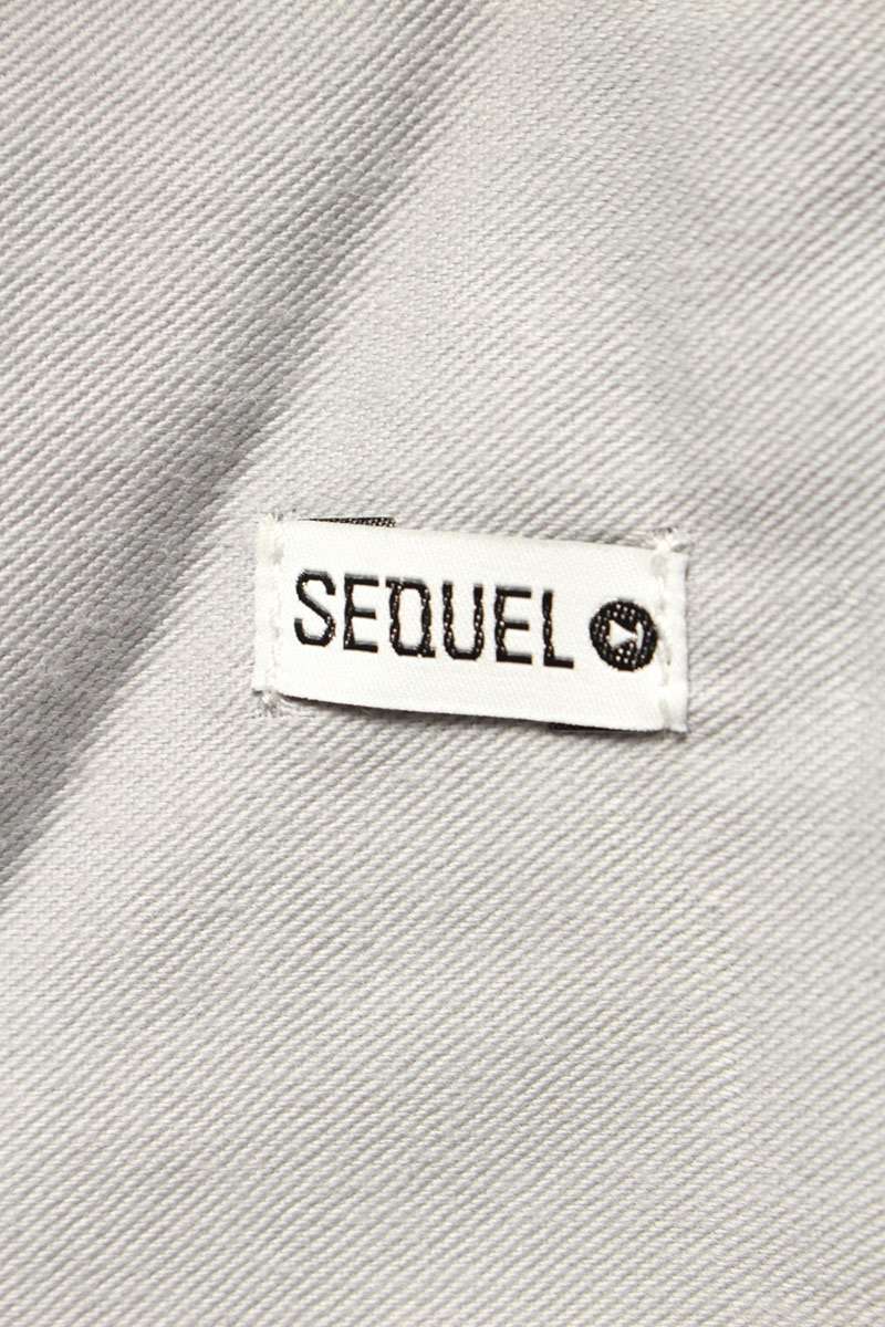 SEQUEL TYPE-F Logo Print Pants Gray Size 34