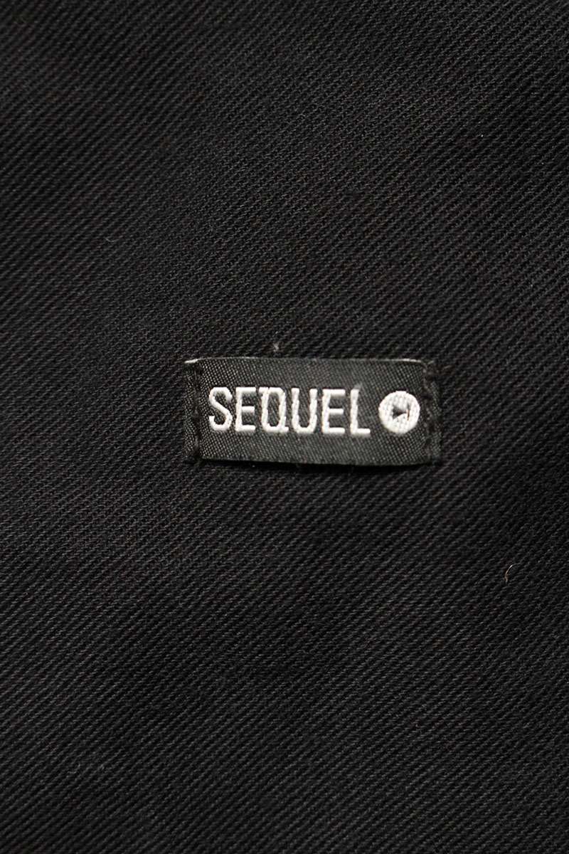 SEQUEL TYPE-F Logo Print Pants Black Size 34