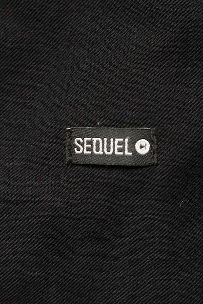 SEQUEL TYPE-F Logo Print Pants Black Size 34