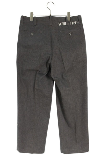 SEQUEL TYPE-C Logo Print Pants Gray Size 34