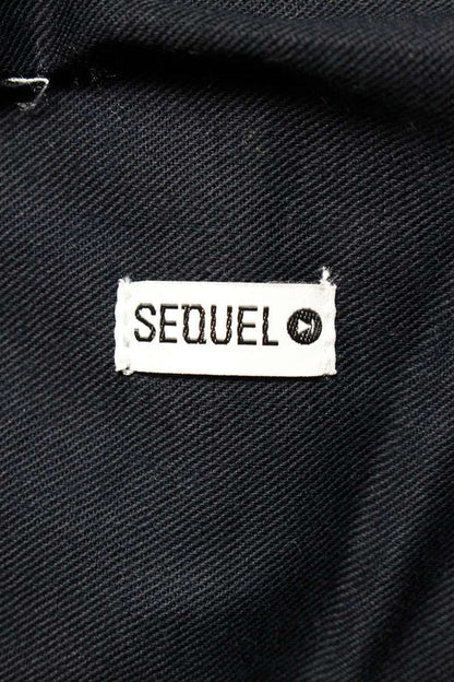 SEQUEL TYPE-C Logo Print Pants Navy Size 34