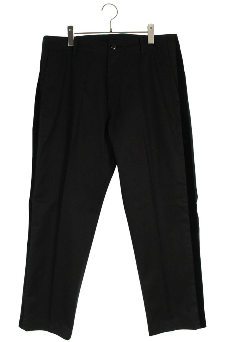 SEQUEL TYPE-F Logo Print Side Stripe Pants Black Size 34