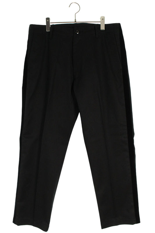 SEQUEL TYPE-F Logo Print Side Stripe Pants Black Size 34