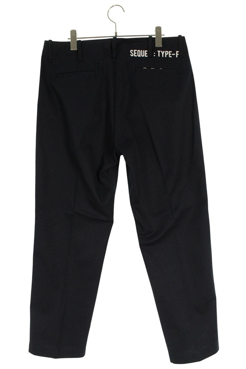 SEQUEL TYPE-F Logo Print Long Pants Navy Size 34