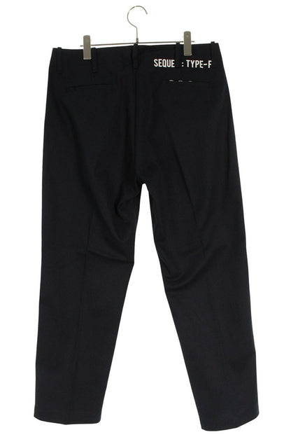 SEQUEL TYPE-F Logo Print Long Pants Navy Size 34