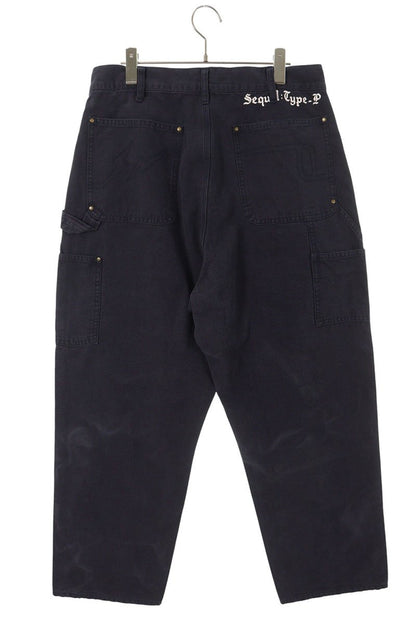 SEQUEL TYPE-P Double Knee Long Pants Navy Size 34