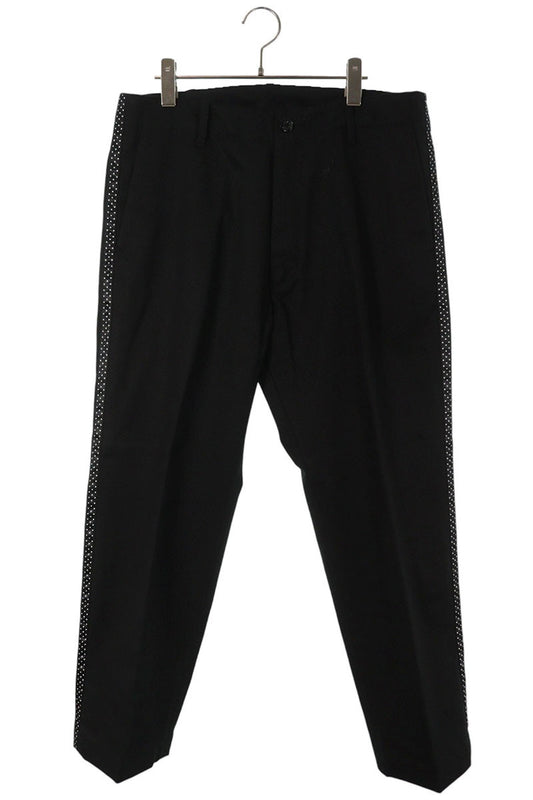 SEQUEL TYPE-F Logo Print Side Stripe Pants Black Size 34