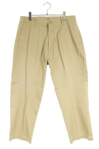 SEQUEL TYPE-XF Cotton Logo Print Pants Beige Size 34