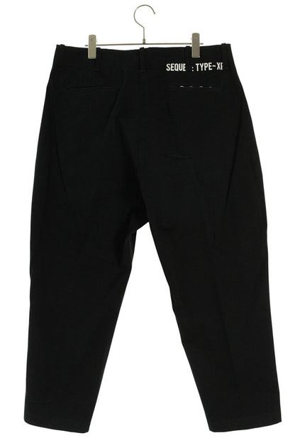 SEQUEL TYPE-XF Logo Print Long Pants Black Size 34
