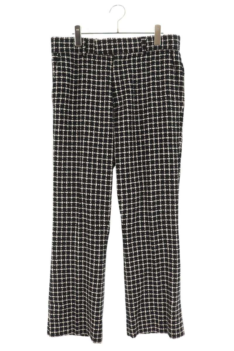 Amiri Logo Patch Long Pants Black x White Size 50