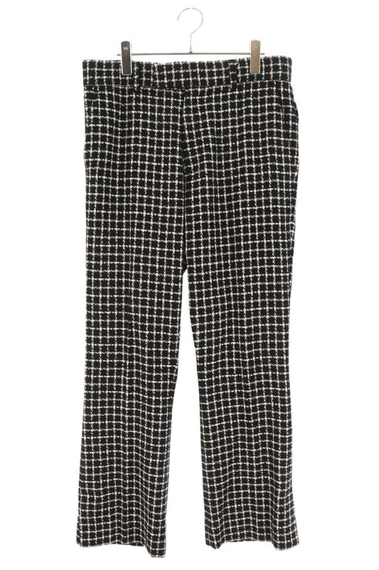 Amiri Logo Patch Long Pants Black x White Size 50