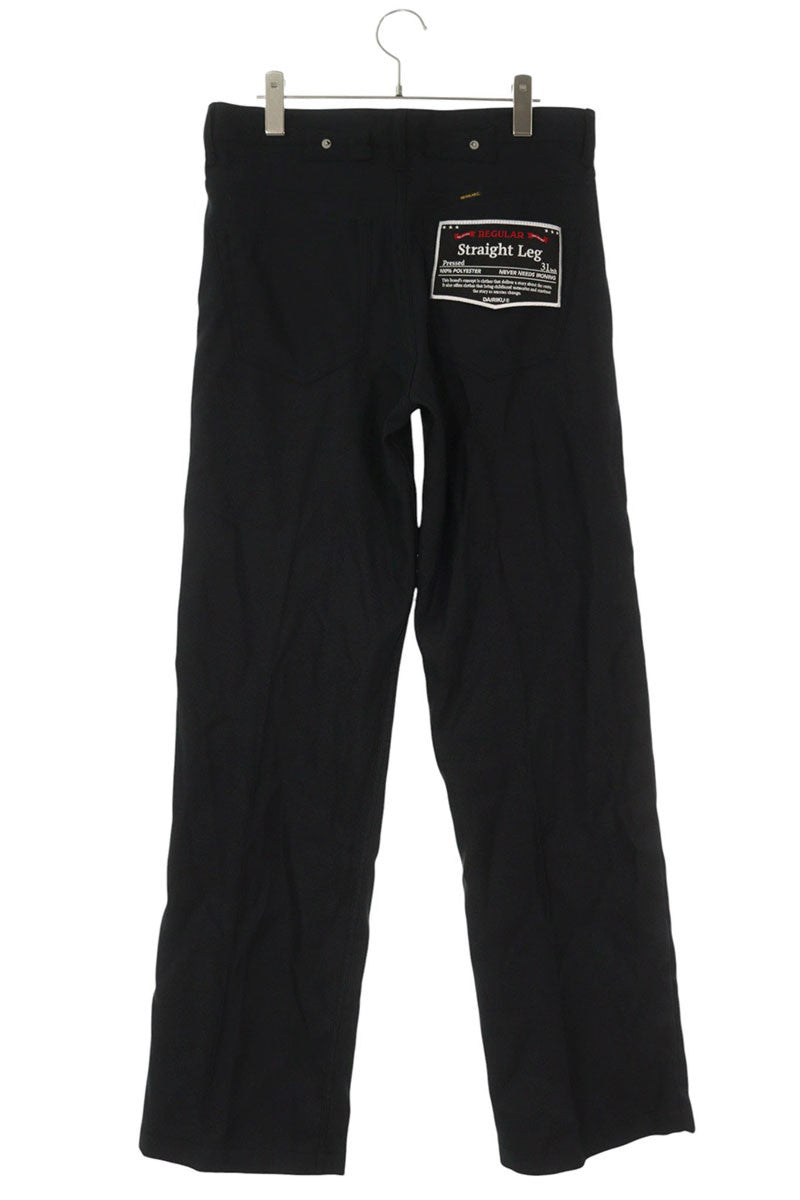 DAIRIKU 24SS Straight Pressed Pants Black Size 31