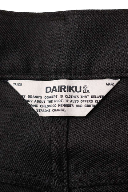 DAIRIKU 24SS Straight Pressed Pants Black Size 31
