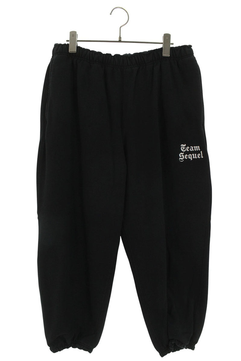 SEQUEL Logo Embroidered Sweatpants Black Size 34