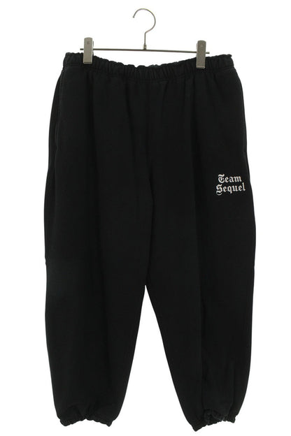 SEQUEL Logo Embroidered Sweatpants Black Size 34