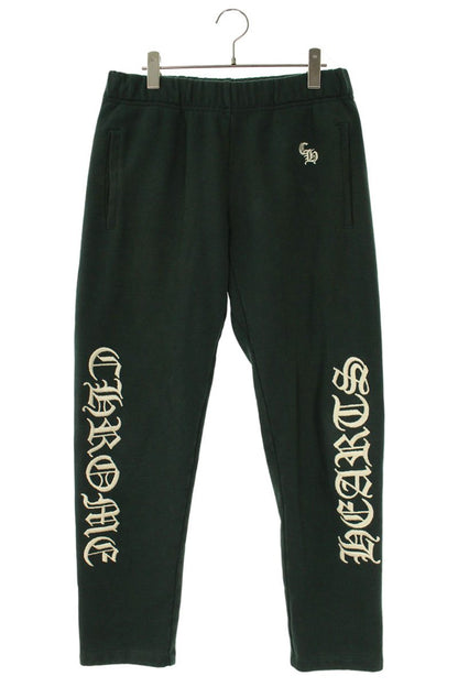Chrome Hearts Y NOT SLO RIDE Logo Sweatpants Green Size 30