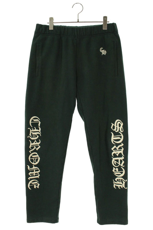 Chrome Hearts Y NOT SLO RIDE Logo Sweatpants Green Size 30