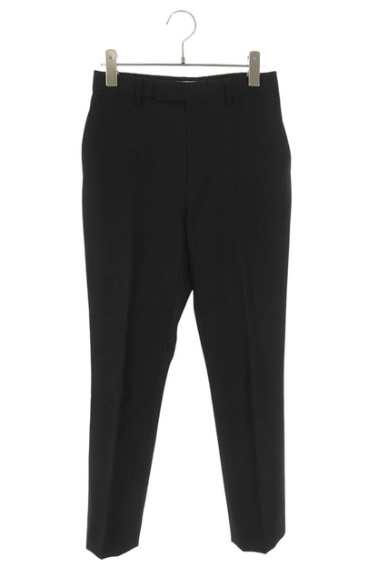CELINE Wool Cropped Trousers Black Size 34