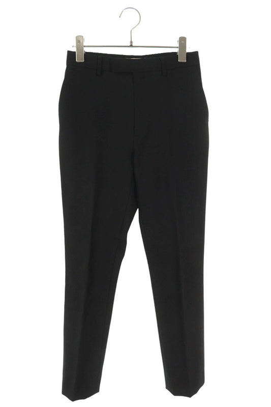 CELINE Wool Cropped Trousers Black Size 34