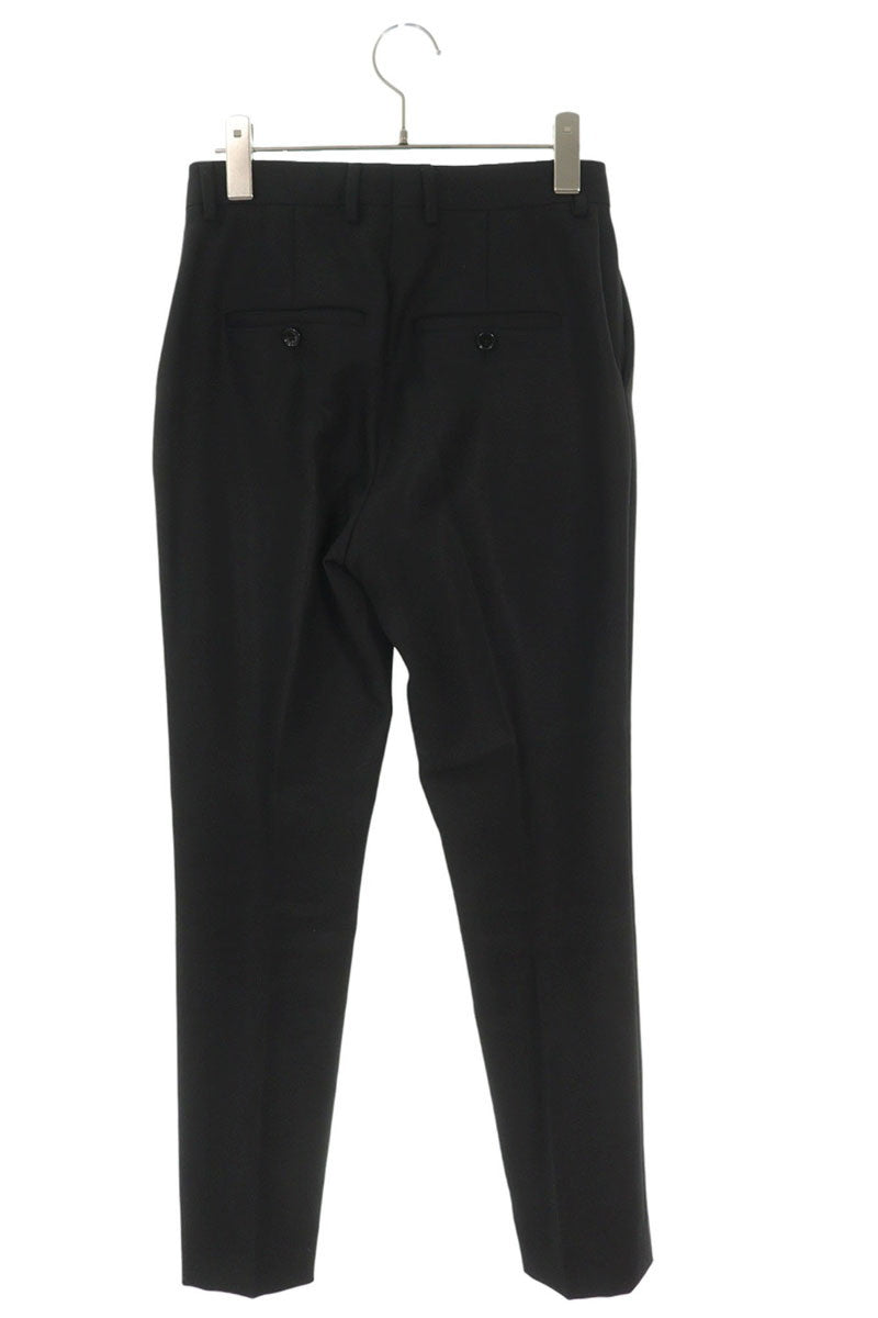 CELINE Wool Cropped Trousers Black Size 34