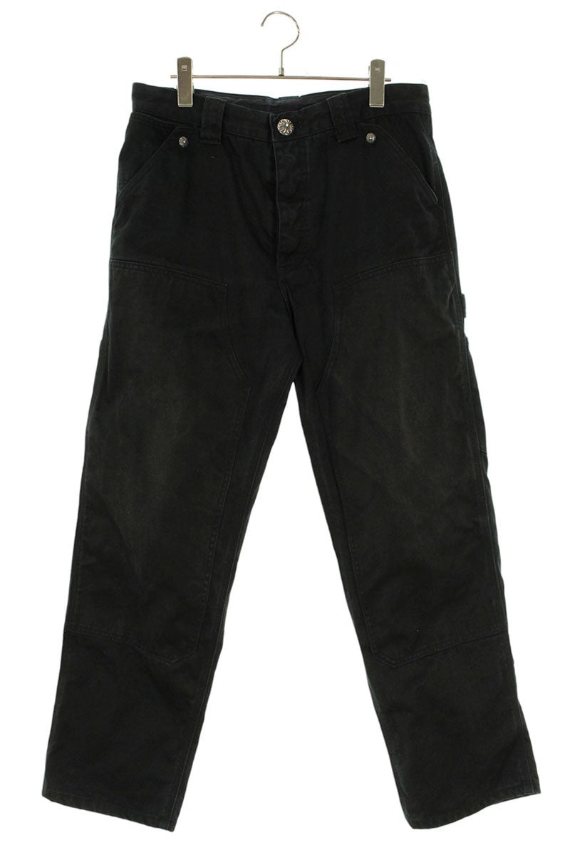 Chrome Hearts CARPENTER CNVS BLK Cotton Pants Size 32