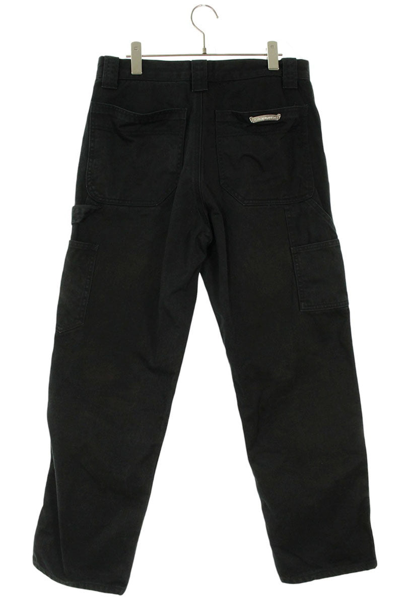 Chrome Hearts CARPENTER CNVS BLK Cotton Pants Size 32