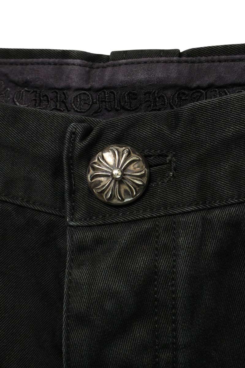 Chrome Hearts CARPENTER CNVS BLK Cotton Pants Size 32