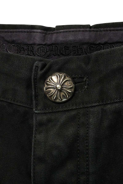 Chrome Hearts CARPENTER CNVS BLK Cotton Pants Size 32