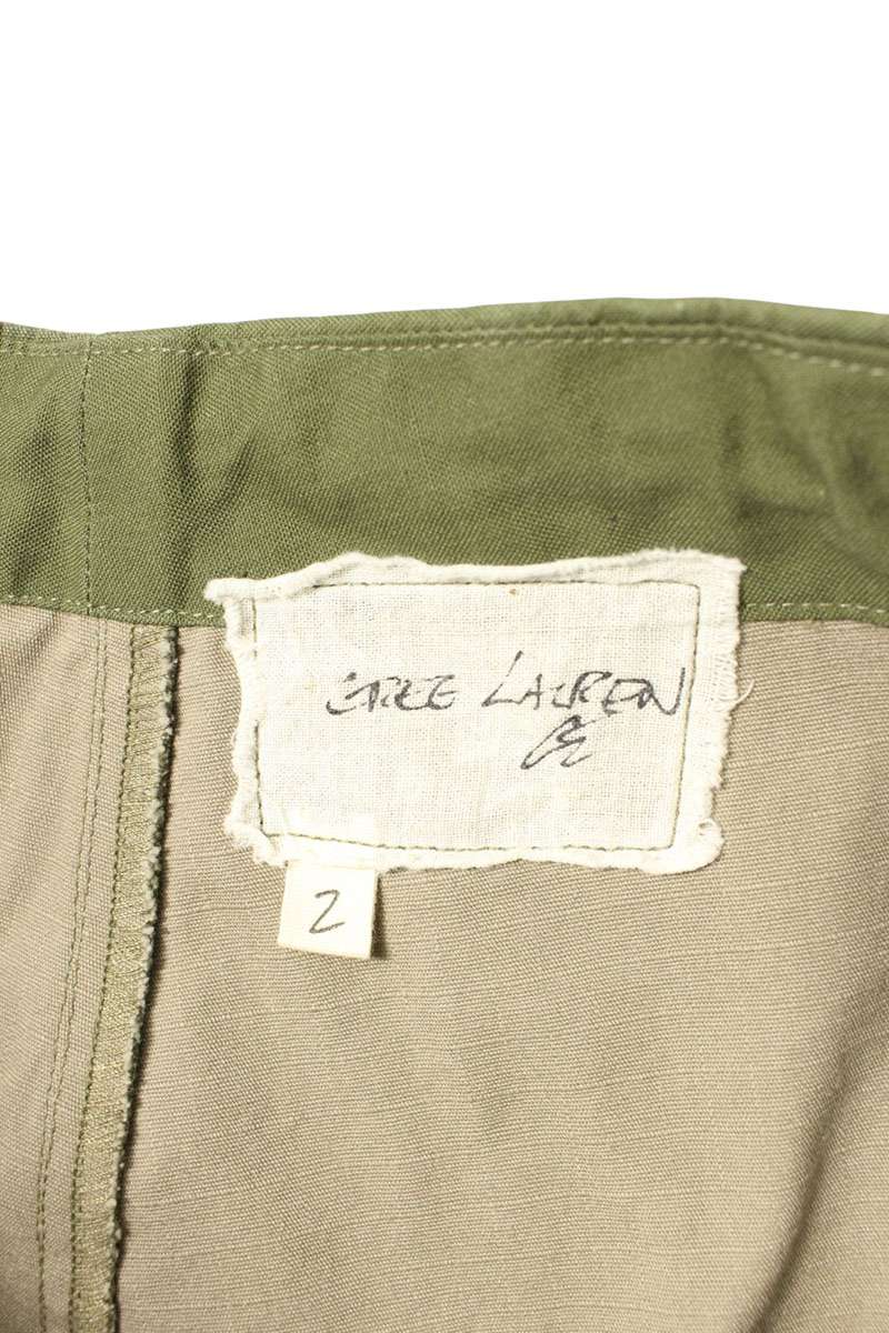 GREG LAUREN Denim Patchwork Cotton Cargo Sweatpants Size 32