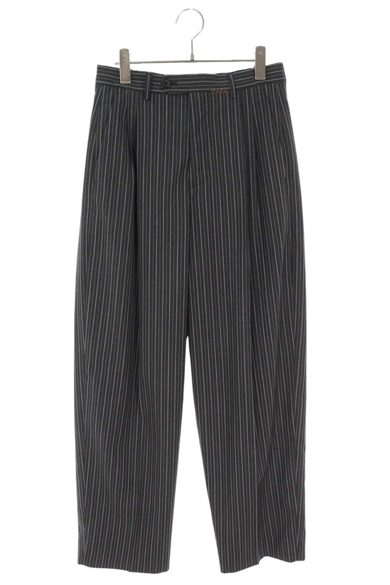 Marni 24AW Striped Wool Blend Slacks Size 32