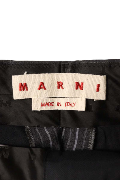 Marni 24AW Striped Wool Blend Slacks Size 32